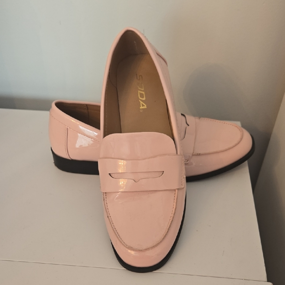 Soda Women's Blush Patent Loafers